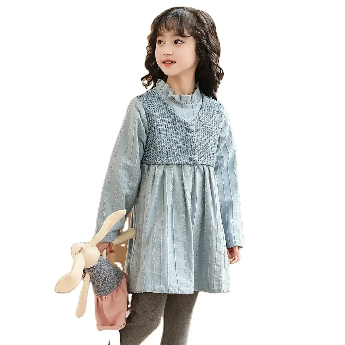 2023 New Sweet Comfortable Pure Cotton Skirt Girls Dresses Children Clothing