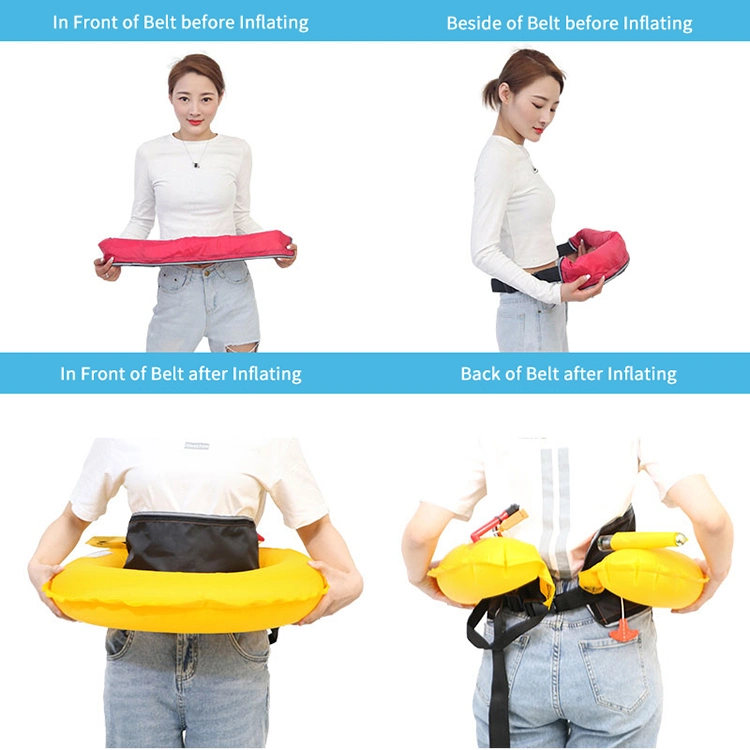 Custom Color Manual Inflatable Marine Buoyant Waist Belt