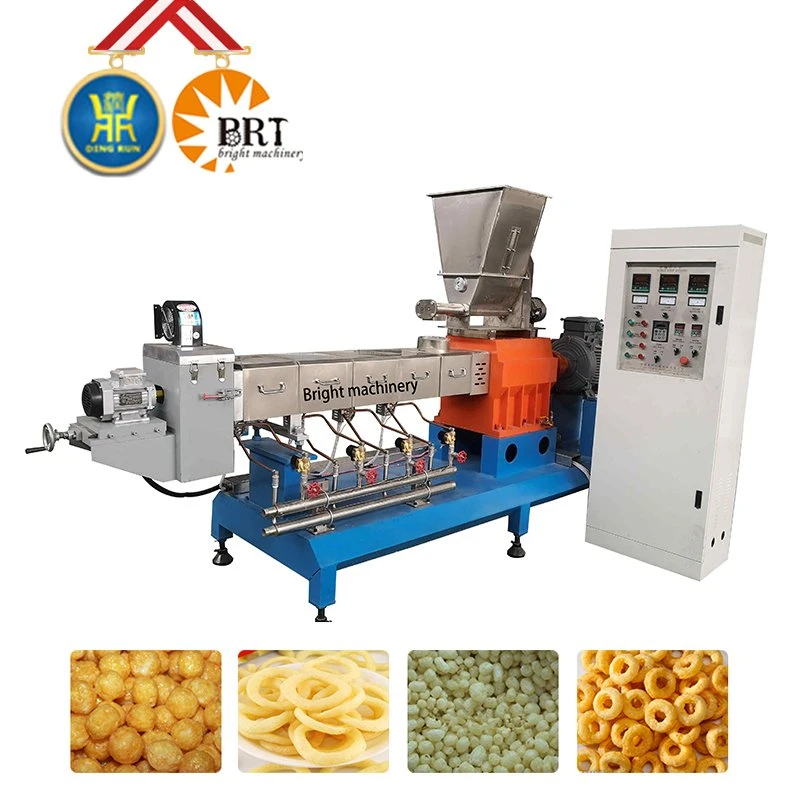 Flavored Expanded Bite Size Corn Snack Food Production Line Machinery