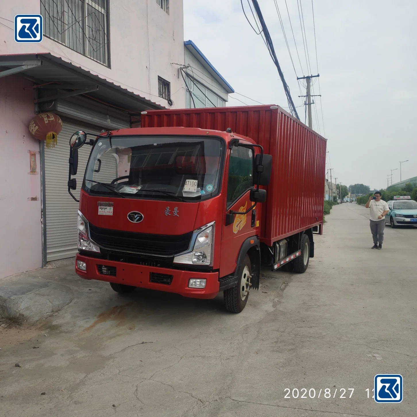 Sinotruk Homan HOWO Hohan Cdw 4X2 Mini Van Box Cargo 5 Tons Box Truck