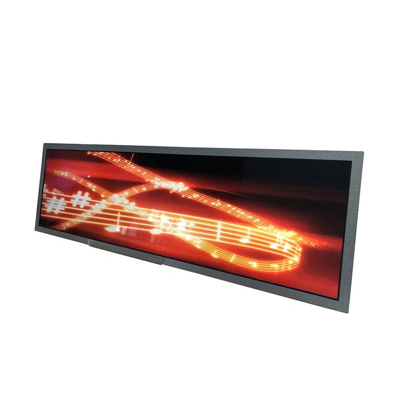 Supermarket Slim Digital Signage Shelf Edge Advertising Screen Strip Ultra Wide LCD Monitor Stretched Bar Display