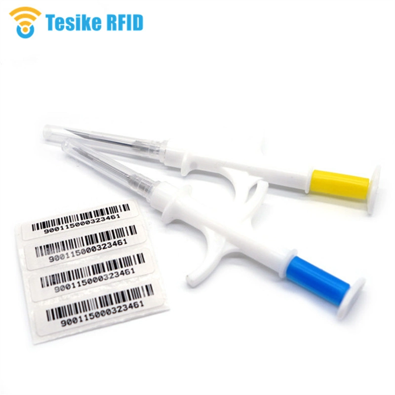 Em4305 1.4*8mm RFID Microchip Tag Tracking Animal Glass Tag with Syringe