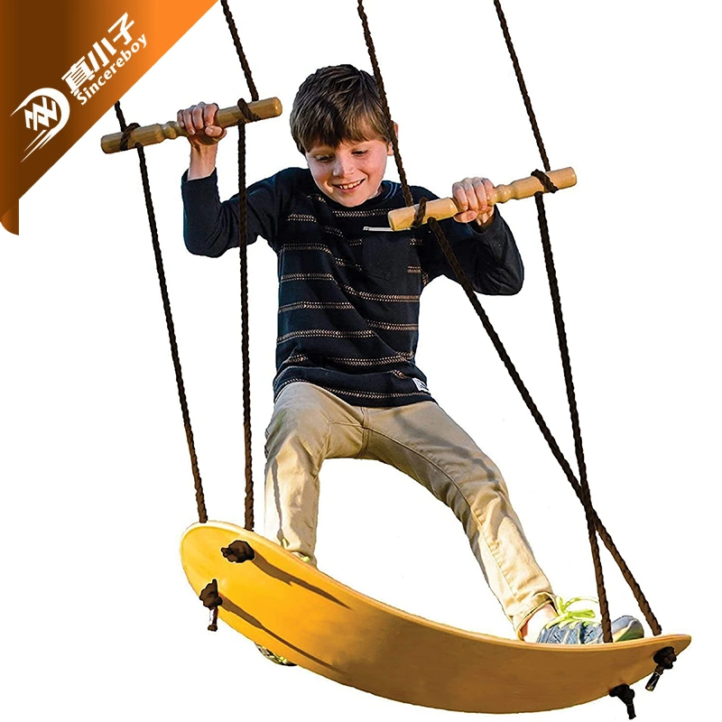 Kinder′ Holzschaukel Innen- und Außenspielzeugschaukel für Kleinkinder Kinder′ Outdoor Spielplatz Ausrüstung Swing Board Rahmen
