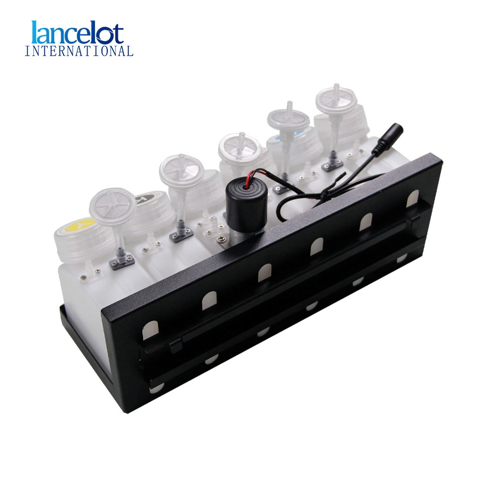 6-Color Continuous Ink Supply System CISS for DTG Dtf Solvent Printer 250ml Cmykw Ink Tank Level Sensor Warning Buzzer