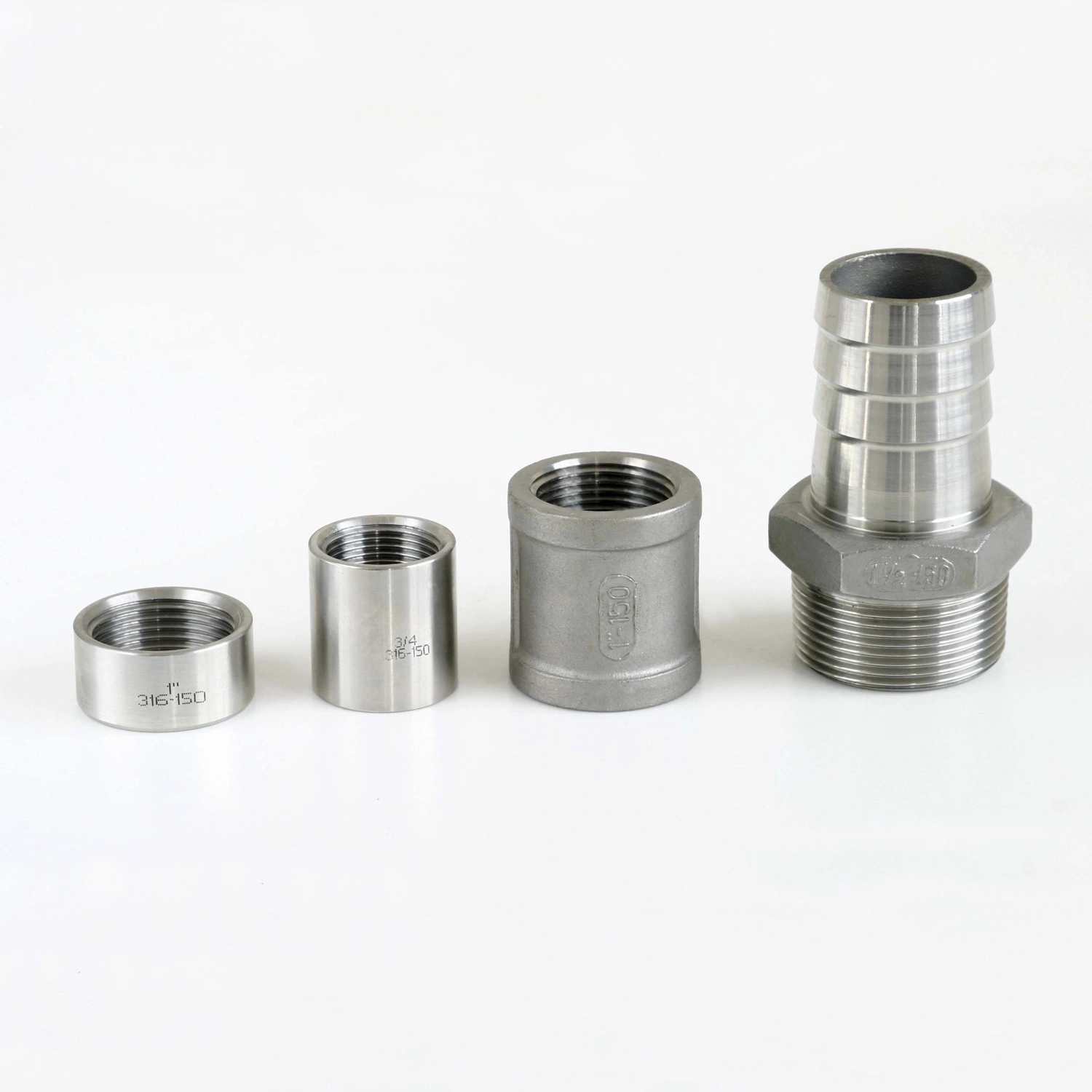 Stainless Steel Pipe Fitting Bsp/NPT Thread Half/Full Coupling