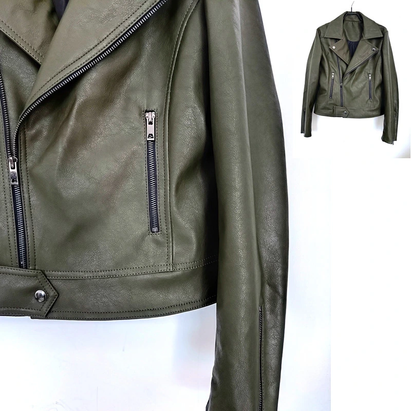 Real Leather Blazer Jacket Lampskin Sheepskin Faux Suede Motorcycle Bomber