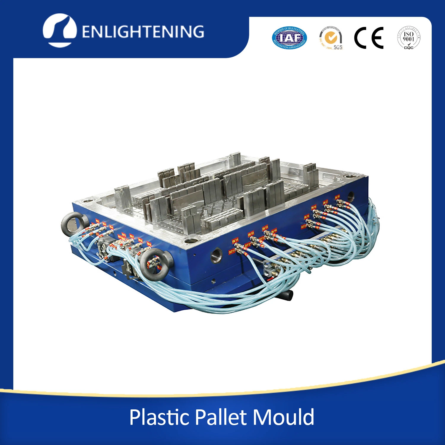 OEM Competitive Price Custom Injection Single Face Industrial Plastic Tray Mould for 1500*1300 Plastic Pallet Injection Mould Making