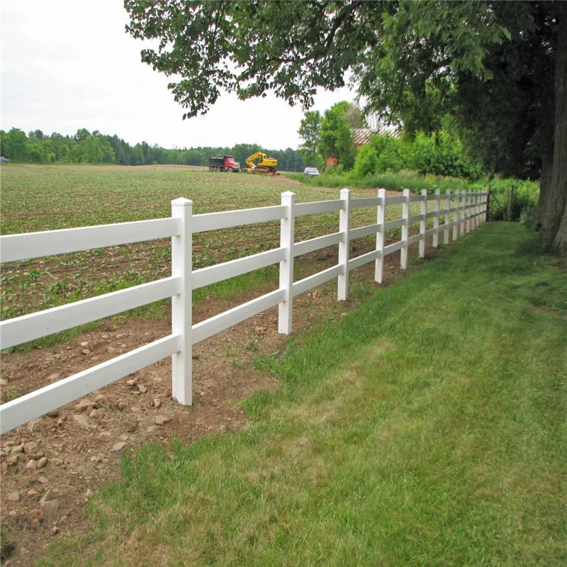 3-rail de aluminio blanco/acero galvanizado recubierto de polvo de hierro/Caballo/Campo ganadero de caballos de ganado ovino valla cercas Stockyard aislamiento Panel de puerta de Patio Corral