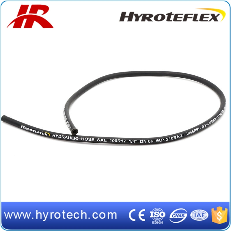 Flexible hydraulique SAE 100r17 renforcé de tresse à un ou deux fils Pour l'industrie du forage