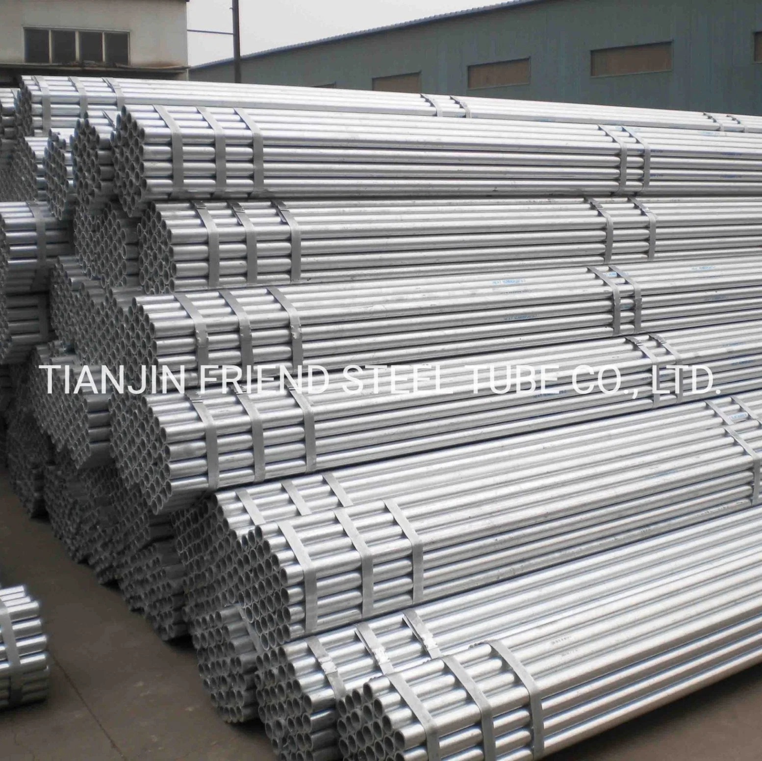 Iron Steel ASTM BS Standard Gas Transport Galvanized Steel Pipe