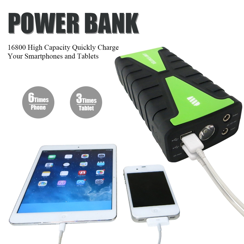 Heavy-Duty 16800mAh Lithium Battery Jump Starter for Emergency/Camping