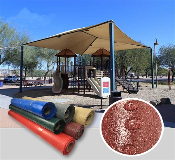 100% Virgen HDPE Beige 2,9m*50m Protección UV Protección de la Red de sombra impermeable Tela con revestimiento de PE para el aparcamiento