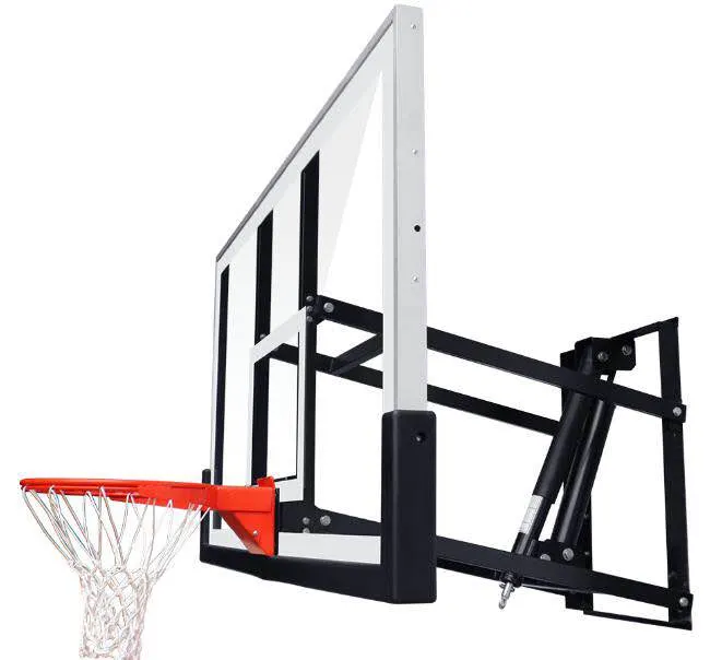 Portable Basketball Systems Electric Hydraulic Fold Electric Walk Basketball Hoop for Basketball Base