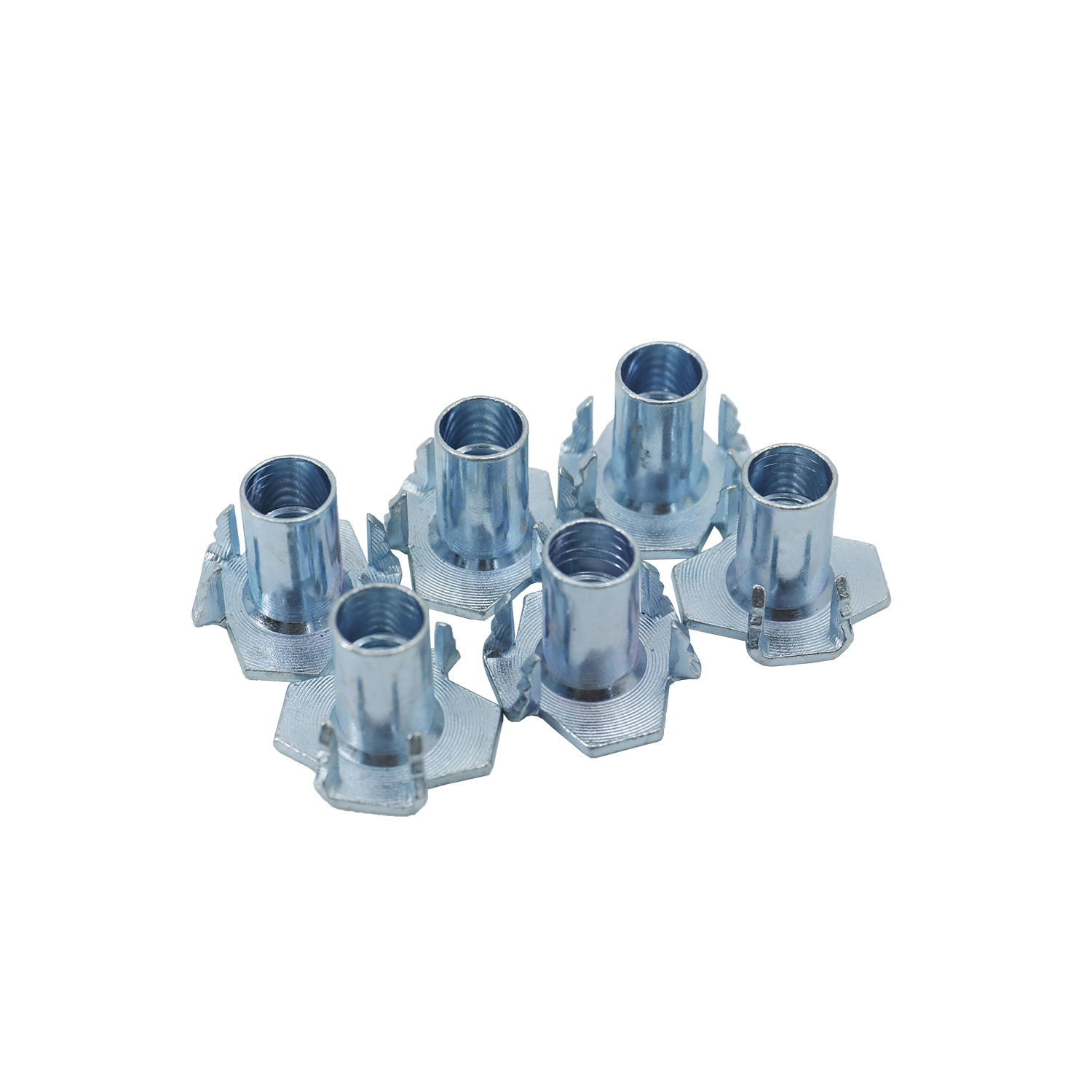 4 Prong T Nuts, Zinc Plated 4 Prong T Nuts