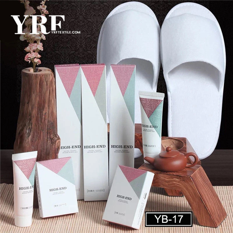 High Quality Customized Luxury Hotel Use Amenities Logo Disposable Hotel Slippers