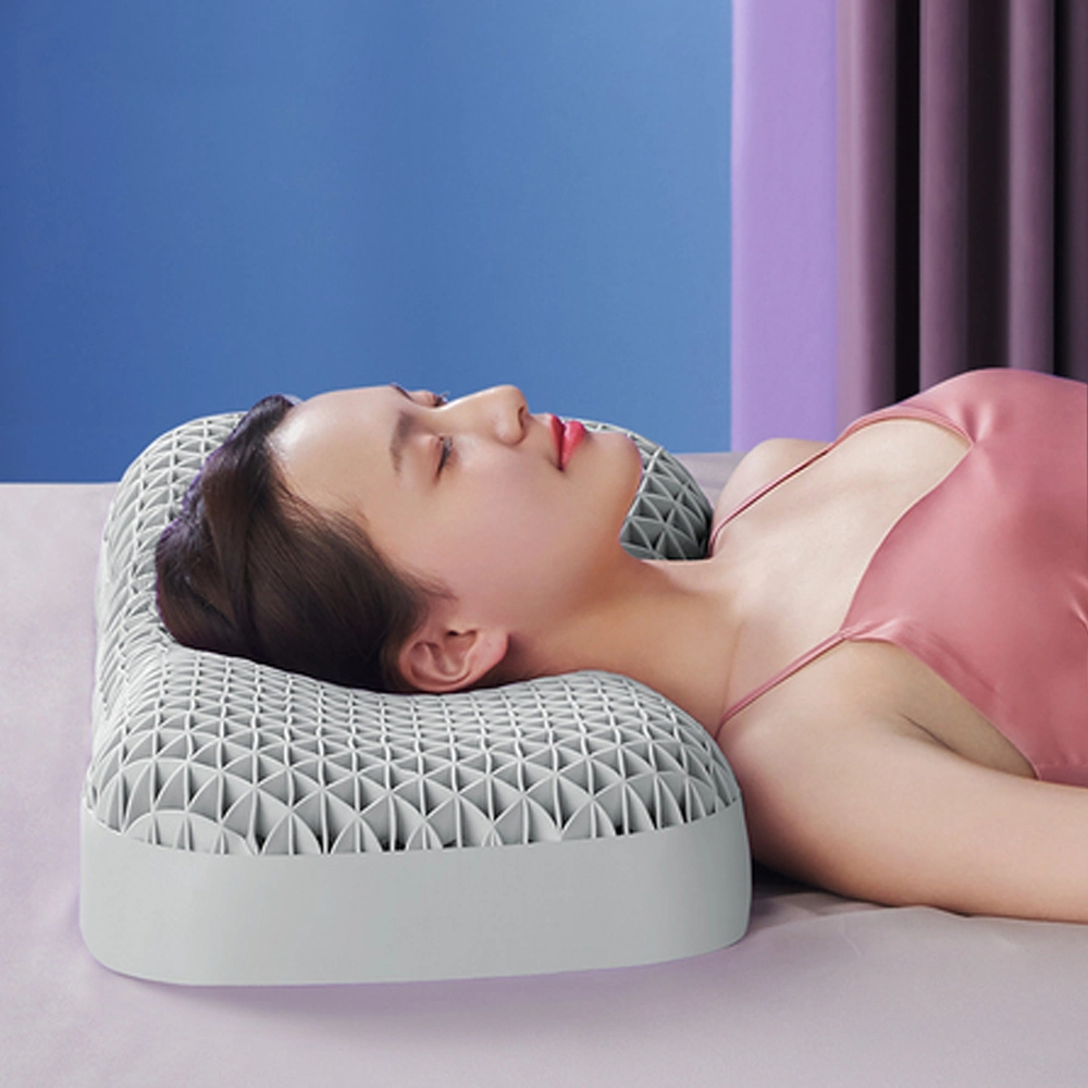 Masaje memoria almohada durmiente almohada ortopédica TPE gel almohada