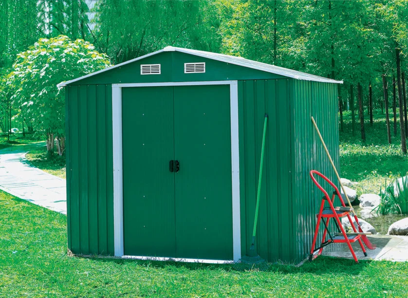 Factory Metal Prefab Light Steel Structure Storage Garden House Shed (SSW-280)