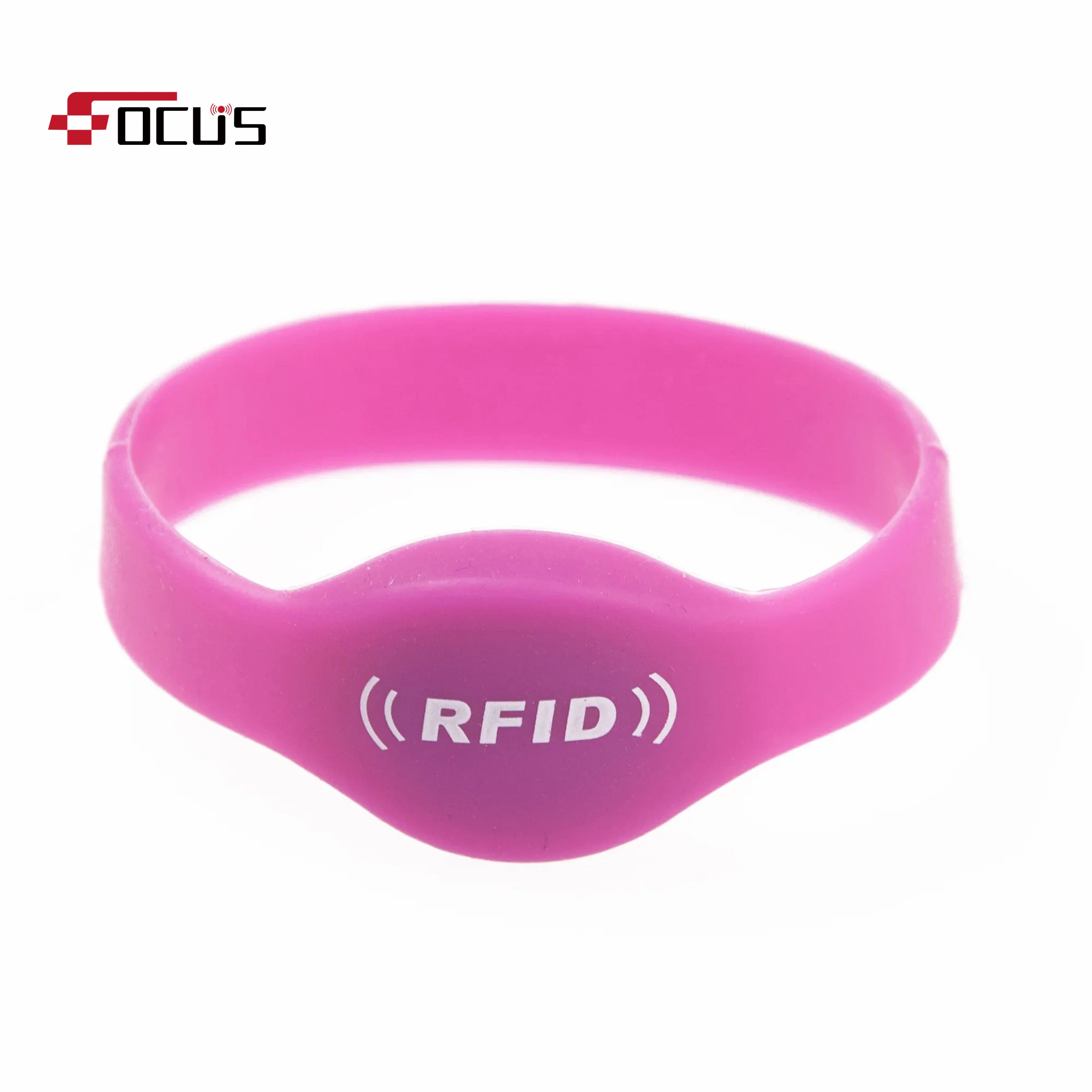 Factory Price UHF RFID Woven Bracelet Silicon Wristband NFC for Access Control