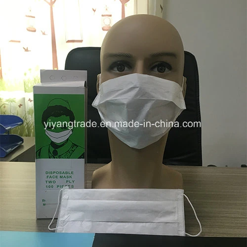 1 Ply/2 Ply/3 Ply Disposable Paper Face Mask for Food Process