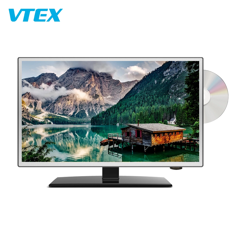 Venta caliente Luz trasera LED HD DVD TV con pantalla LCD TV TDT Combo de alto brillo Vídeo TV