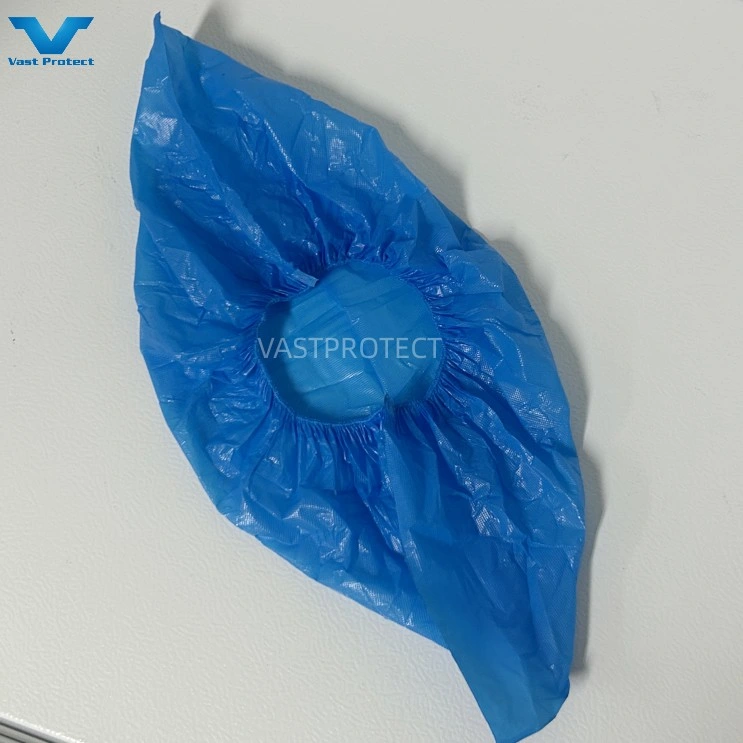 CPE Disposable Waterproof Msnufacturer Blue Cleaning Room Shoe Cover