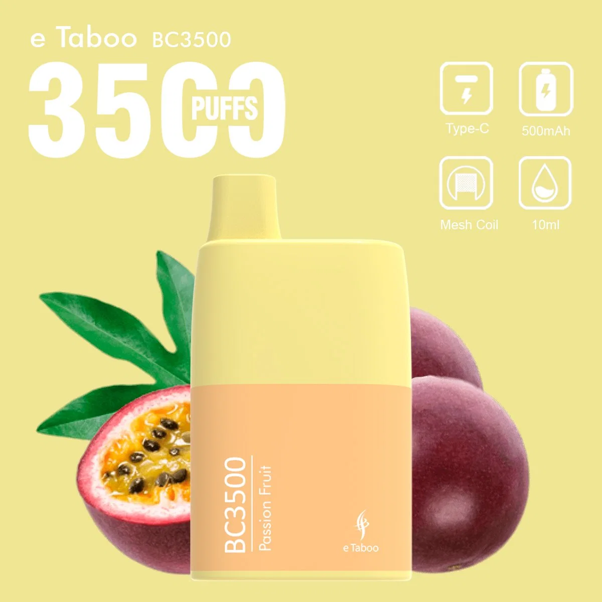 Bc3500 Einweg-Vape Box E Zigarette Taboo 3500 Puff Factory Großhandel/Lieferant i Vape Patrone