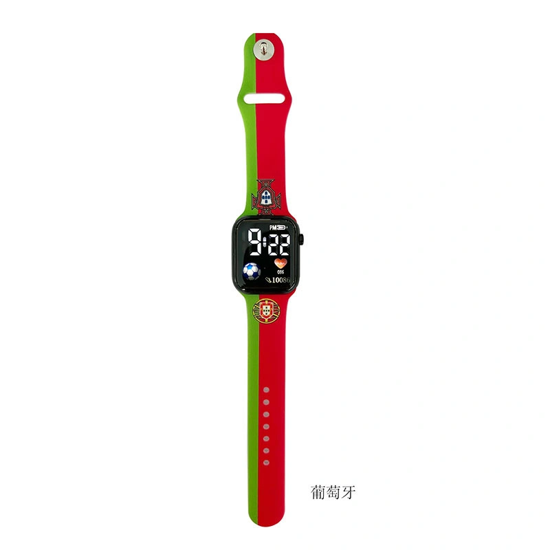 World Cup Silicone LED Watch Flag Team Watch