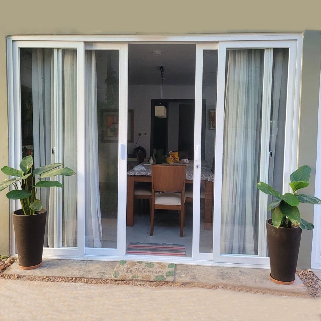 Interior / Balcony Door Patio Door UPVC Profile Sliding Door Prefabricated Building