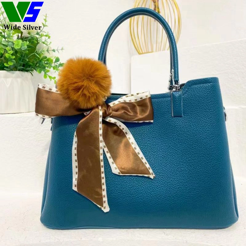 Wide Silver Popular Design and Latest Fashion Handbags for Women