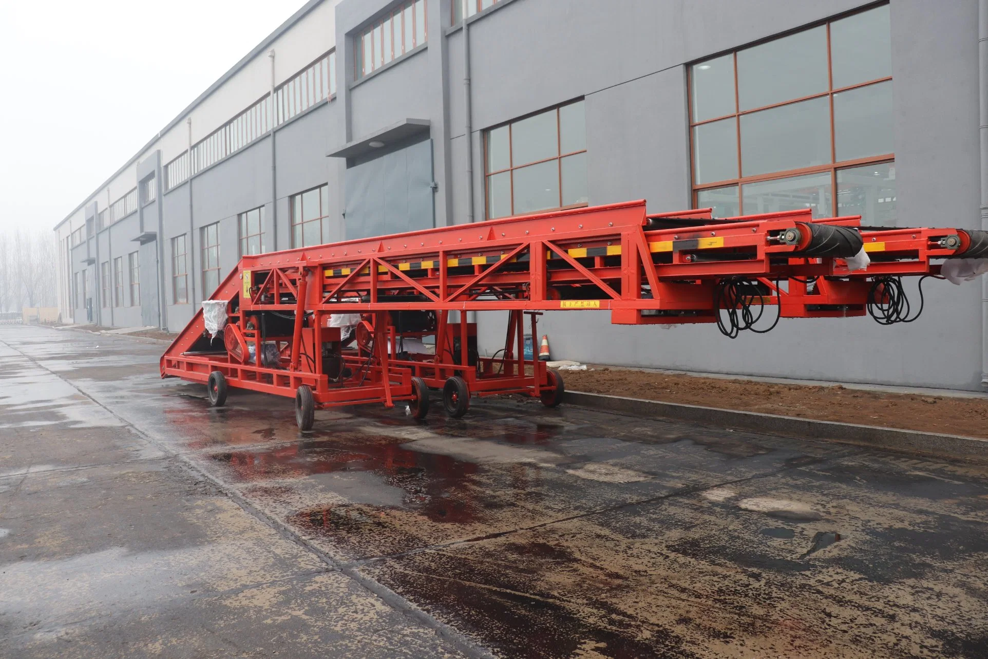 Grain Transport Carbon Steel Tengyang Truck Conveyor for Warehouse Ty-1000