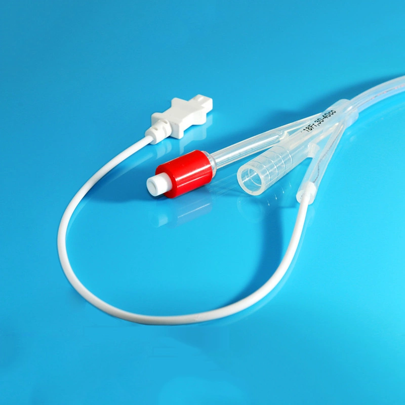 High Temperature Sensing Effect 3-Way Foley Catheter From China