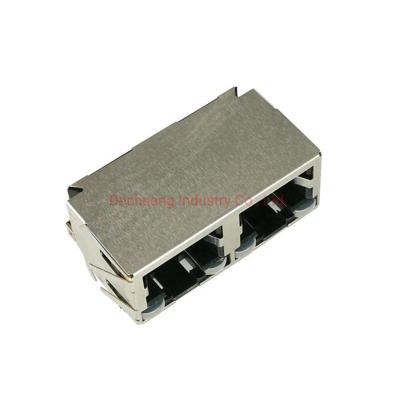 8p8c Ethernet Female Jack LAN Network RJ45 Socket Connector with LED Light