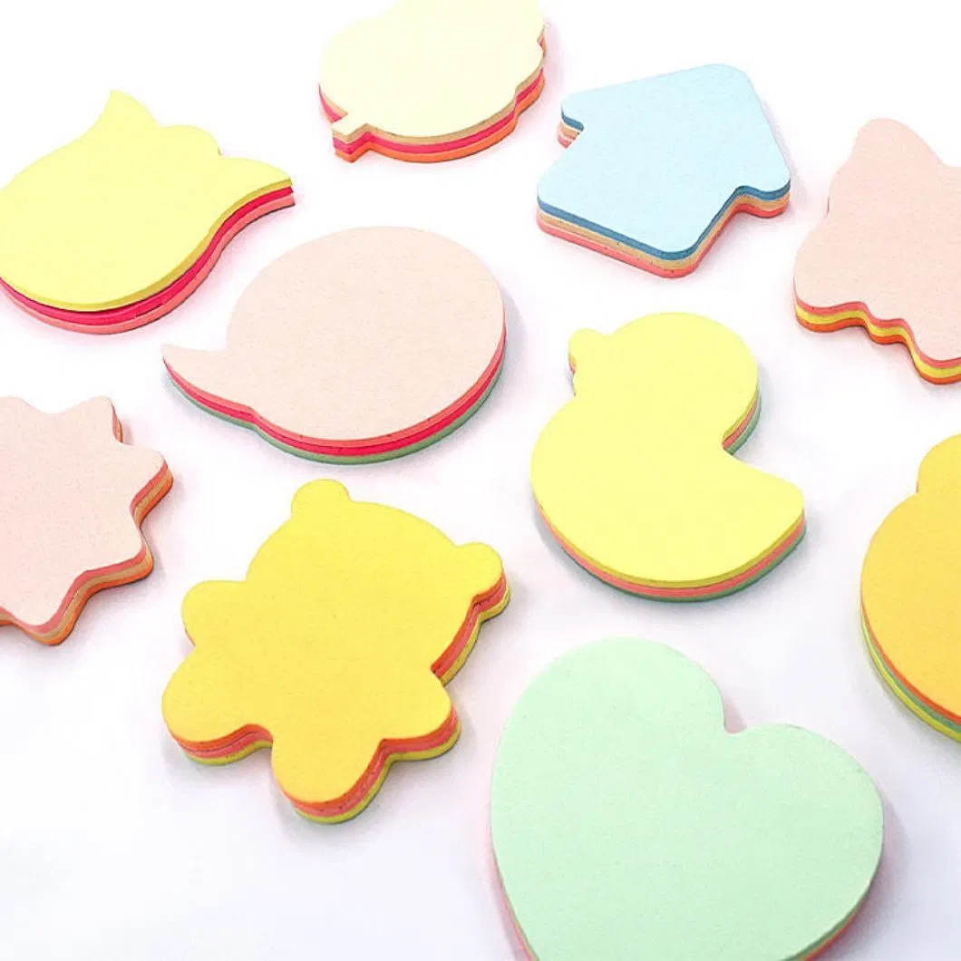 Custom Circle Shape 3D Translucent Paper Memo Pad Round Colorful Logo Sticky Notes