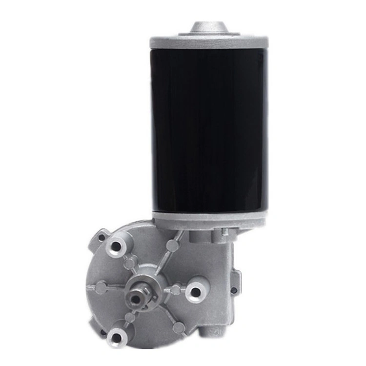 DC 12V 24V Worm Gear Motor with Metal Gearbox for Door Equipment with CE Different Diameters