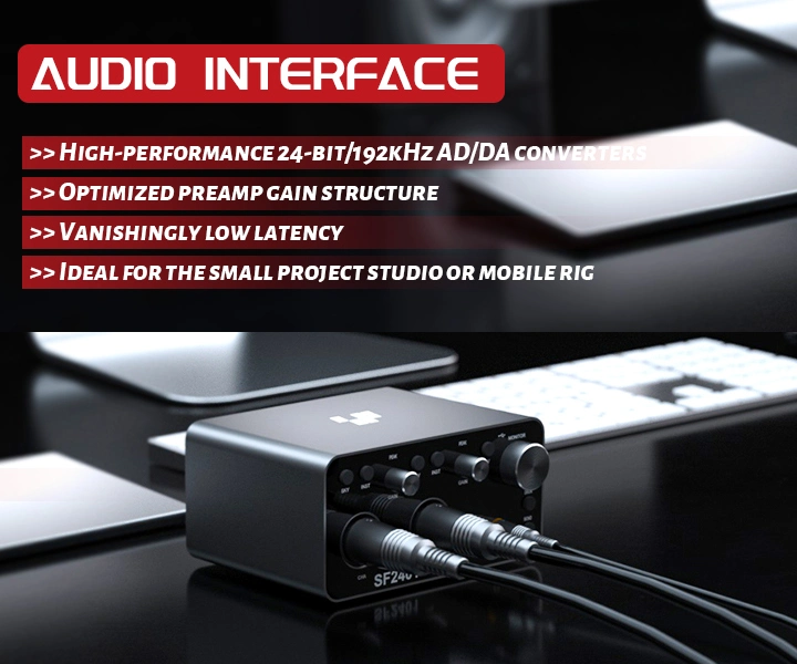 Digital Mixer Audio Interface for Recording/Podcasting/Streaming with Studio Quality Sound