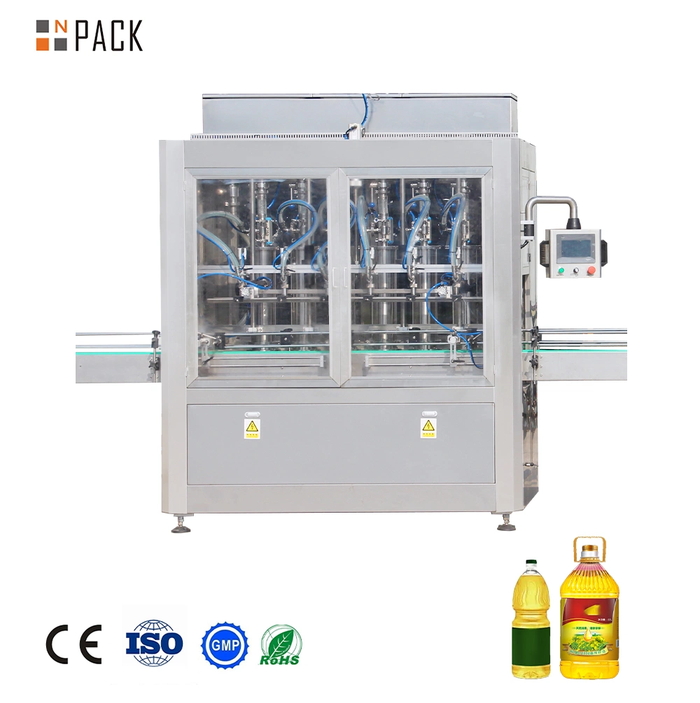 Servomotor de tipo lineal automático/Oliva Botella de aceite de mostaza vegetal y máquina de llenado