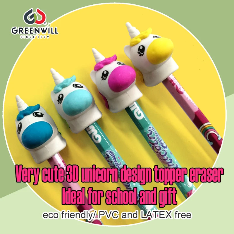 24 PCS Unicorn Pencil Eraser Set, for Kids, Children's Gifts, Party Favor, Classroom Rewards (GW118)