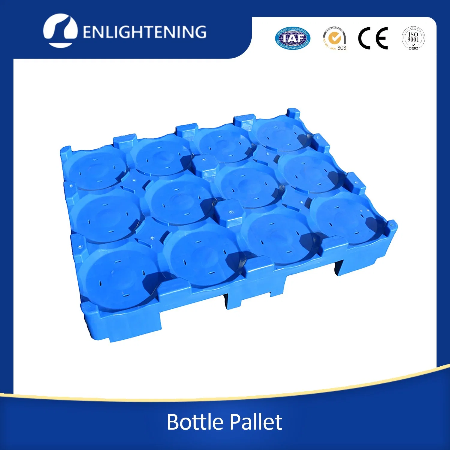 Heavy Duty Stackable 5 Gallon Water Bottle Plastic Pallet