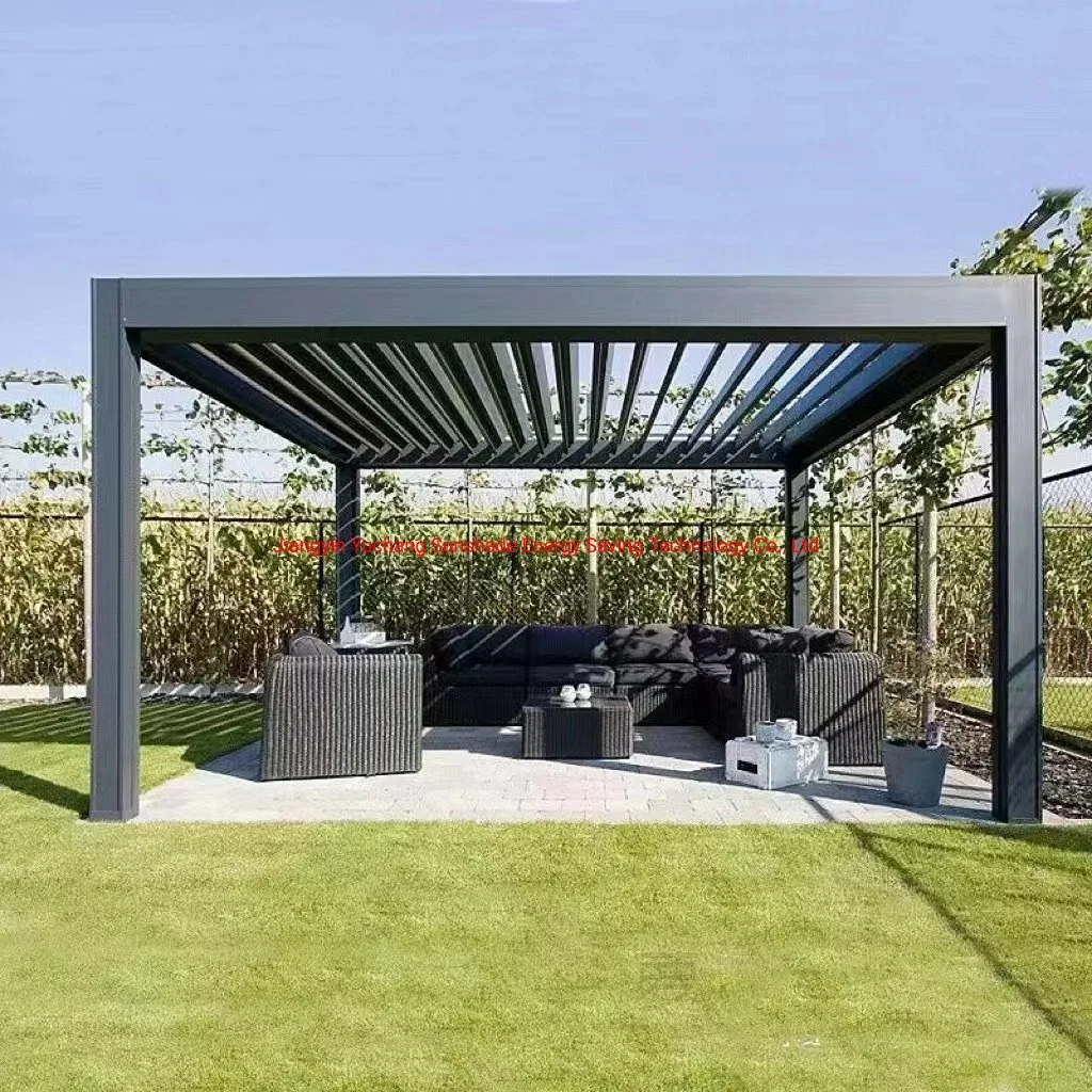 Terrace Sun Shade Electric Outdoor Aluminum Pergola Garden Roof System