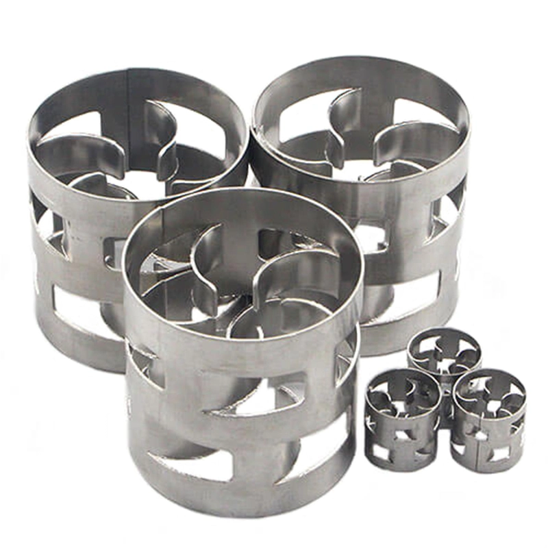 Metal Random Tower Packing SS304 16mm Stainless Steel Pall Rings