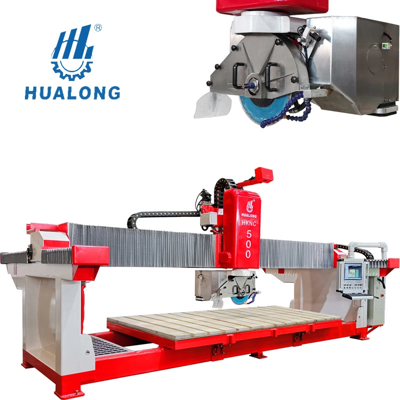 CNC CE Approved Hualong Stone Machinery Diamond Wire Saw Stone Machine Tool Automatic Chamfering Cutting with Low Price Hknc-500 in South Africa/Algeria