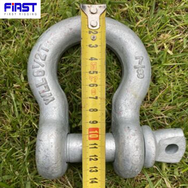 Factory Price 4.75t Alloy Steel G209 Bow Shackle for Lifting Chain Sling