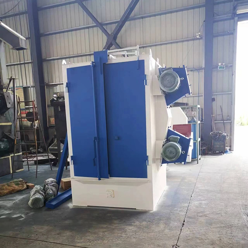 Monorail Pass Through Type Shot Blasting Machine and Powder Coating Spray Painting Booth for Gas Tank Surface Treatment