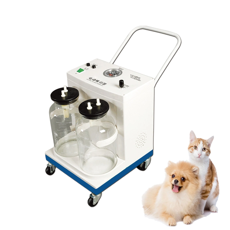 Máquina de aspiración veterinaria animales Móvil Cirugía Hospital médico de aspiración máquina Precio