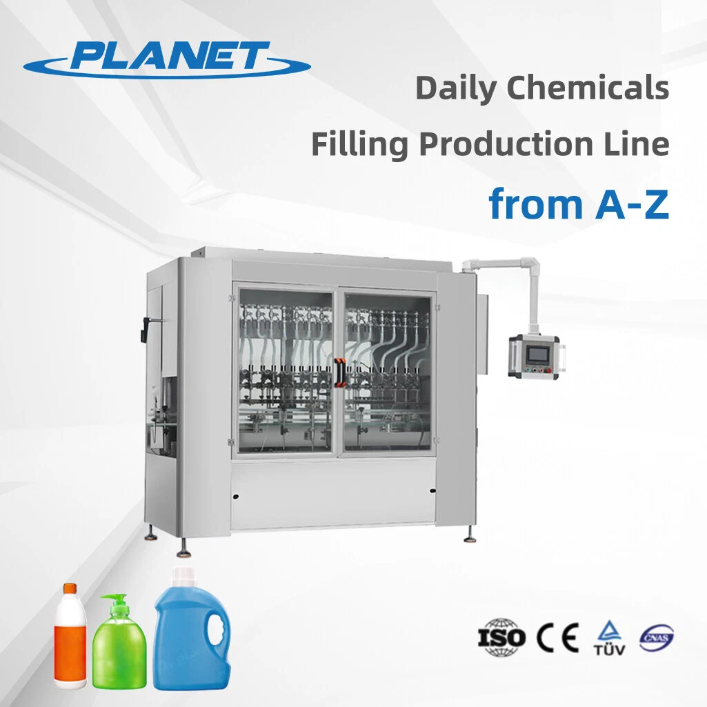 Detergent Filling Machine for Liquid Soap Hand Wash Liquid, Packaging Machine Bottle Production Packing Line