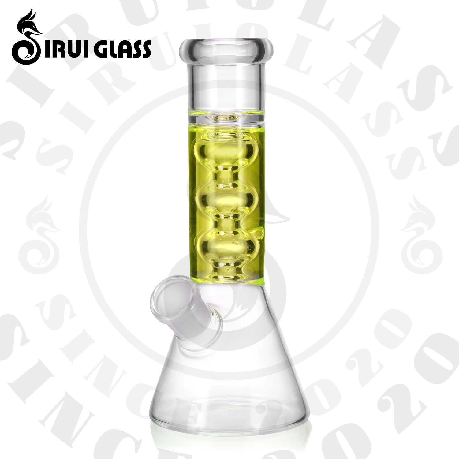 Sirui 7.5" China Wholesale/Supplier Glycerin Filling Oil-Filled Hig Borosilicate Pyrex Glass Tobacco Hookah Shisha Herb DAB Rig Glycerin Freezer Glass Smoking Water Pipe