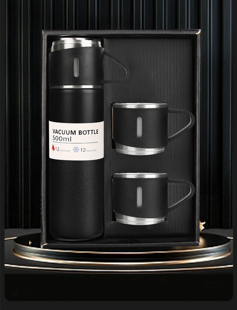 Neue Geschenkbox Set 304 Edelstahl Vakuum-Cup Tragbar Business Tee Infuser Wasser Tasse Geschenk Druck Logo