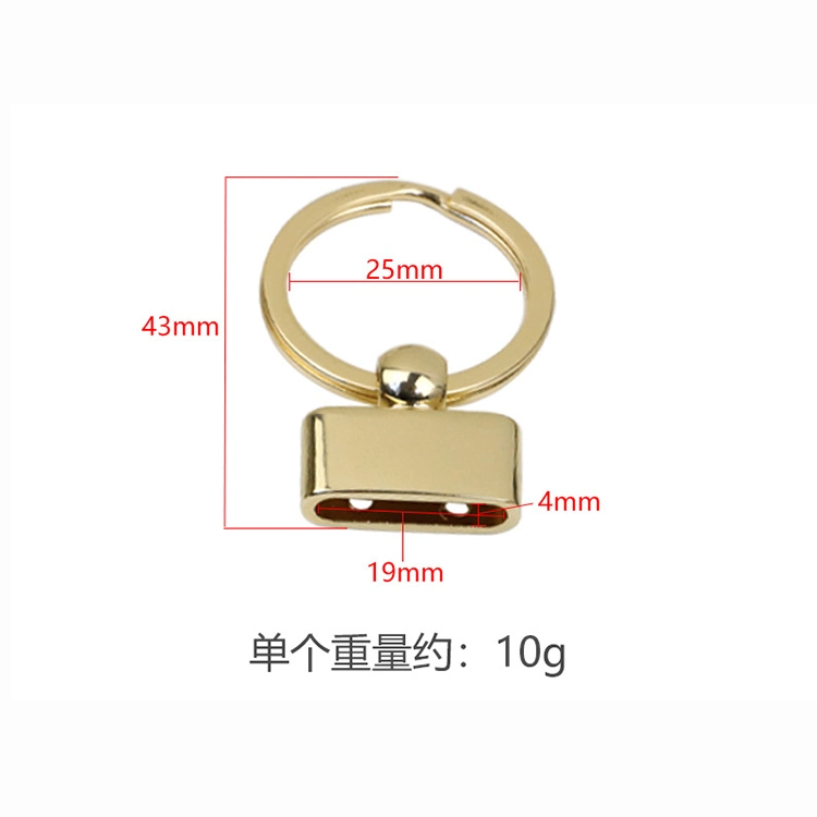 Die Casted Strap Key Fob Hardware Heavy Weight Zinc Alloy Key Fob Keychain Hardware Wris