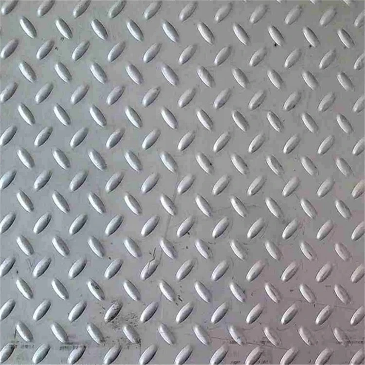 304 4mm Stainless Steel Checkered Plate 202 316 430 0.4X 8 FT Metal Embossing with Short Willow Leaf Projections Ss Sheet Plate