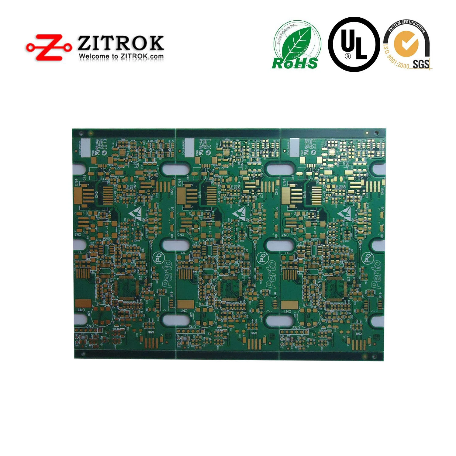 12 Layer Multilayer PCB Board with Buried and Blind Vias, Hard Gold, Deepth Routing